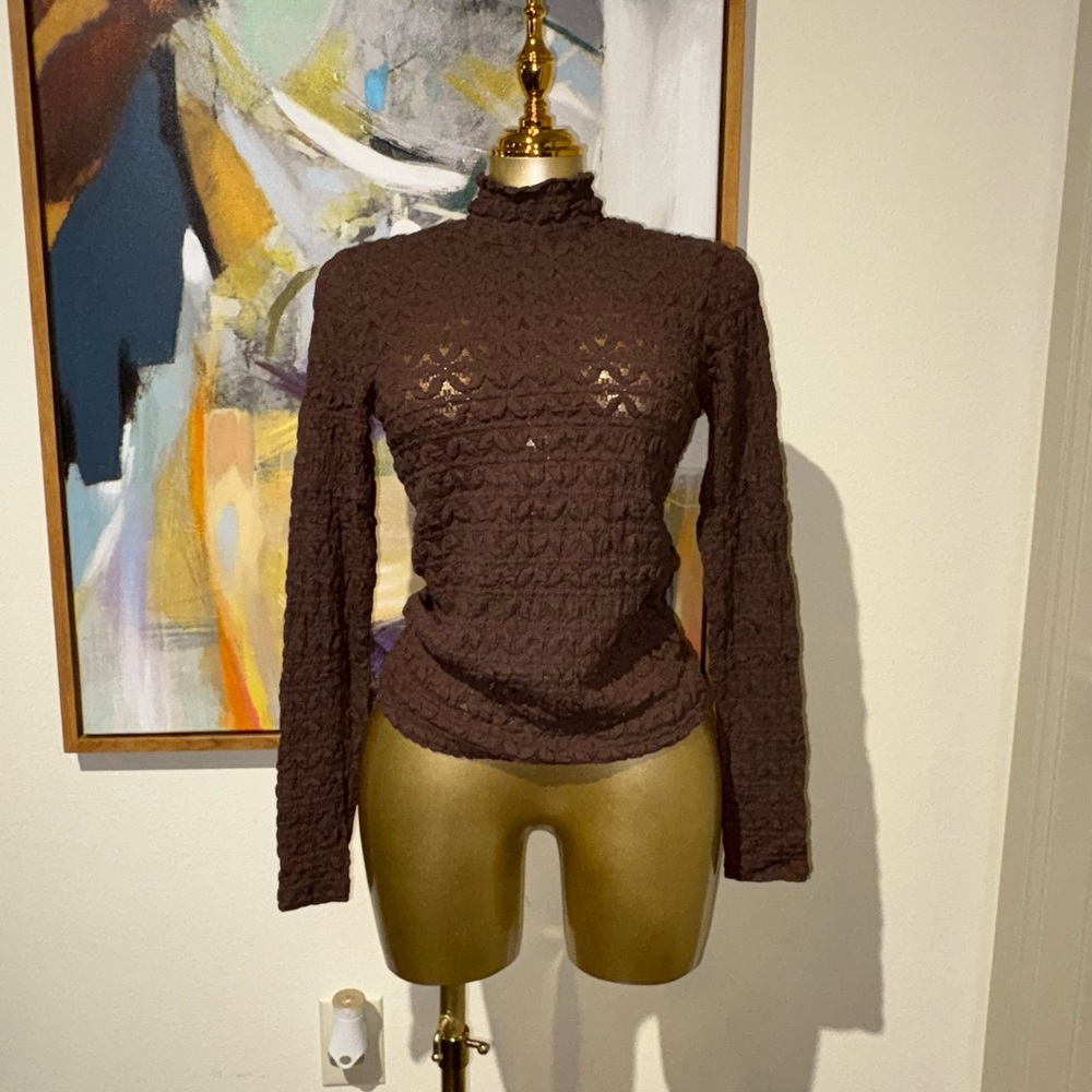 Sanctuary Chocolate Textured Sweater
